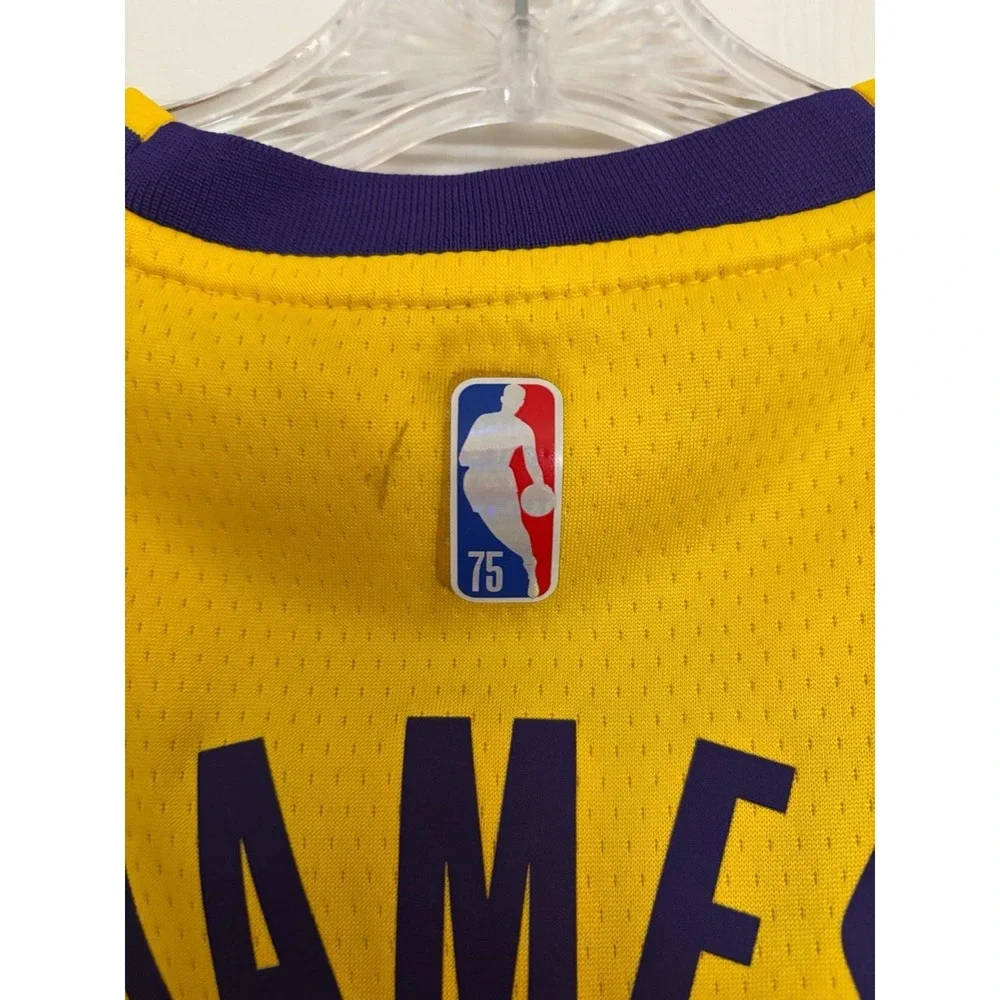 Nike NBA Los Angeles Lakers Lebron James #6 Swingman‎ Jersey Sz Youth Large V-17